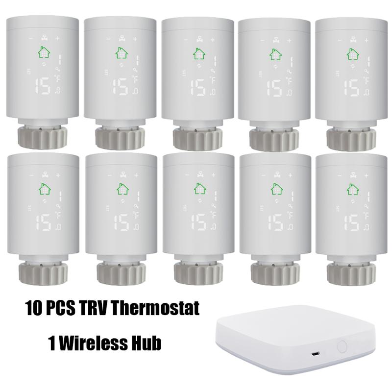 

Smart Home Control WIFI Tuya Zigbee Thermostat Radiator Valve Actuator Programmable Room Temperature Controller Life Alexa Google