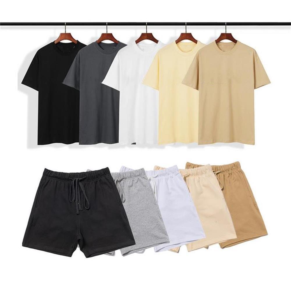 

2021 new men's designer Tracksuit t-shirt luxury high-quality hip-hop summer pants jogging suit printing brand fashion cotton sportswear for men and women, Black shorts
