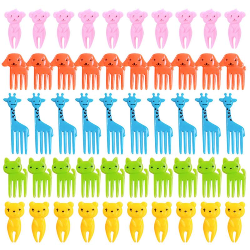 

Pcs Mixed Cartoon Animal Fruit Fork Picks Dessert For Bento Sandwich Appetizer Forks