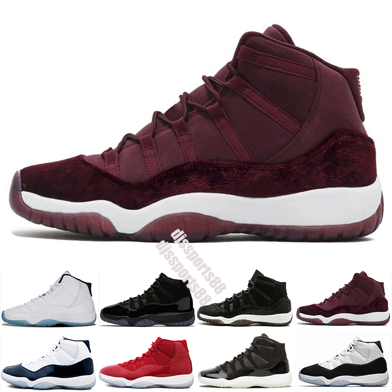 

11 low bred 11s jump basket ball shoes heiress night maroon pantone think 16 white snake rose gold men women sneakers, Black;brown