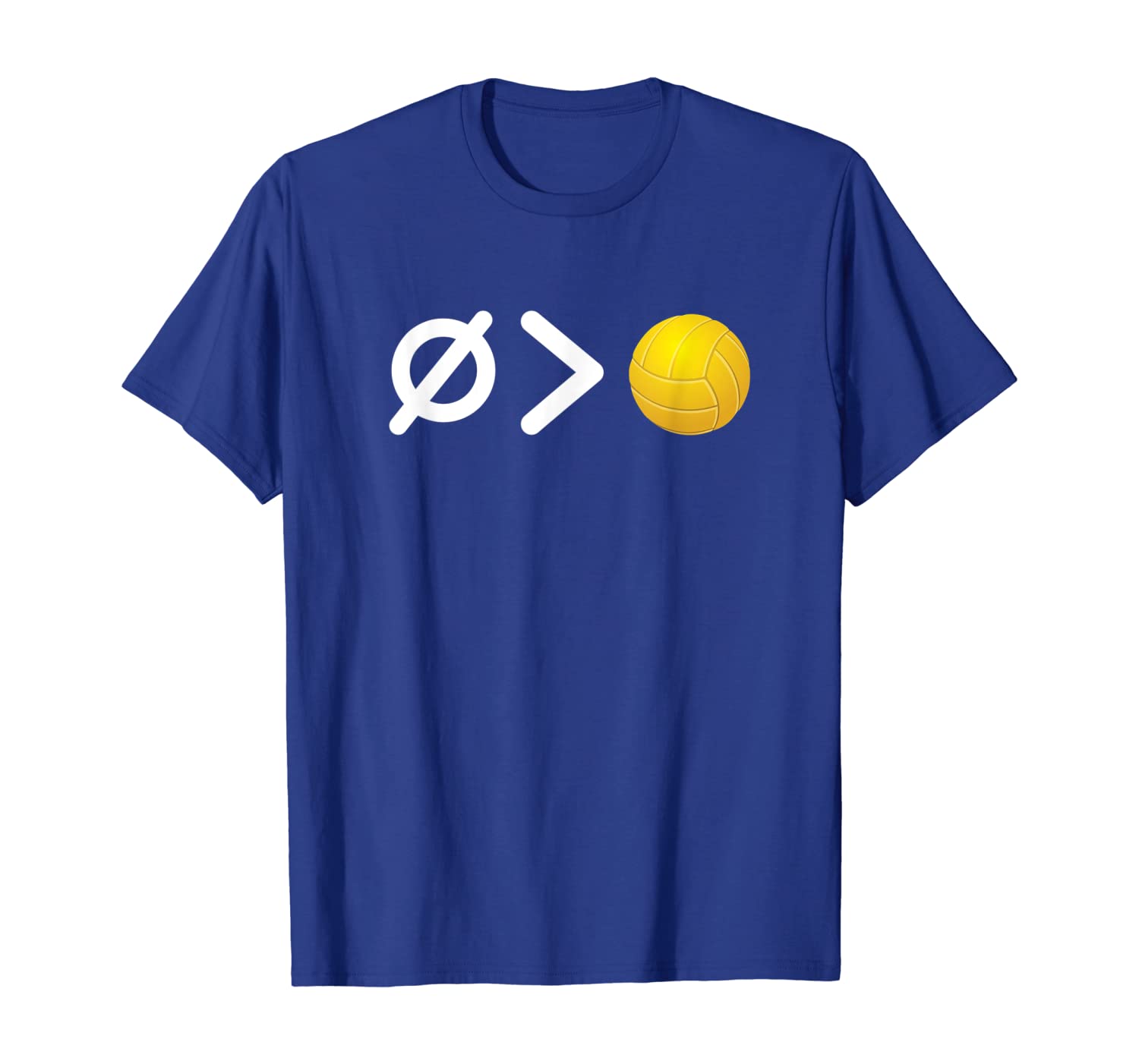 

Nothing Greater Than Volleyball Fan Math T-Shirt, White;black