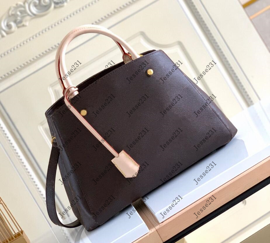 

Top quality Satchel women brown flower Black Empreinte Shoulder Bags MONTIGNE Messenger Handbag Leather Strim Handles with Strap Crossbody Bag French Tote N41056
