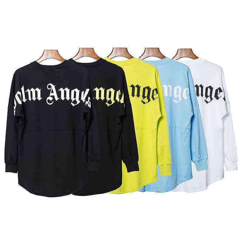 

Autumn and winter bottoms couple angel palm sweaters long sleeve loose high street fashion brand plam half collar, Black