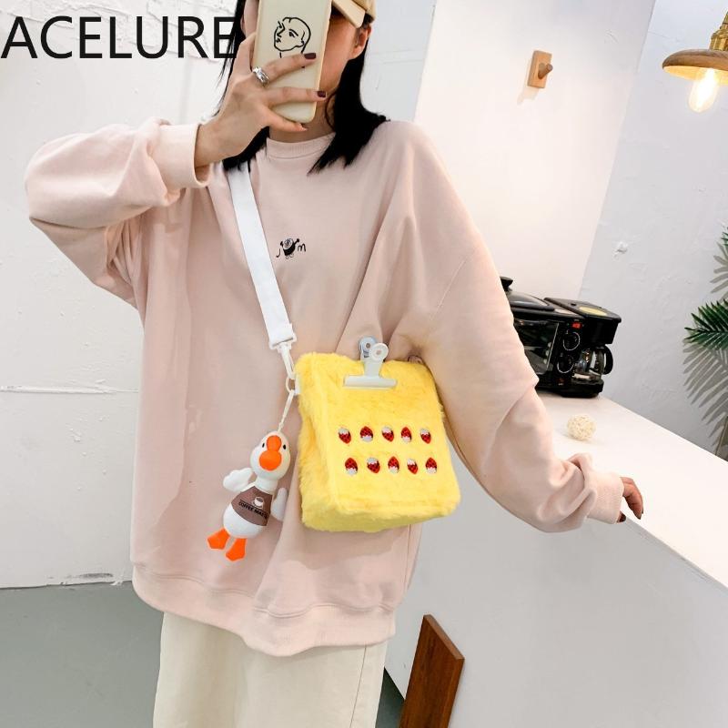 

Evening Bags ACELURE Solid Color Women Shopping PurseCollege Style Girl Cute Little Flower Shoulder Bag Student Small Fresh Messenger, Black