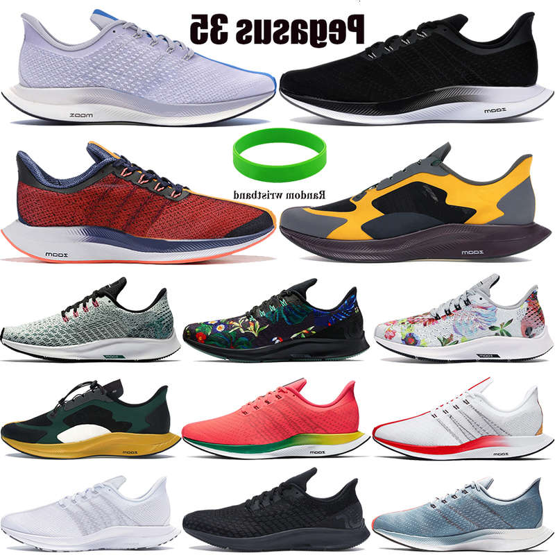 

New Zoom running shoes Pegasus 35 turbo triple black vast grey gold dart Fir knit geode teal red orbit men women sneakers