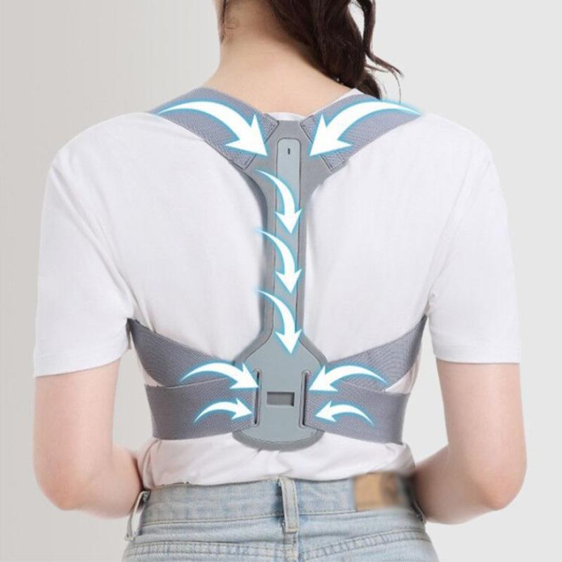 

Posture Corrector Back Shoulder Straighten Orthopedic Adjustable Brace Belt Support Pain Relief Unisex Fitness Equipment, Black;blue