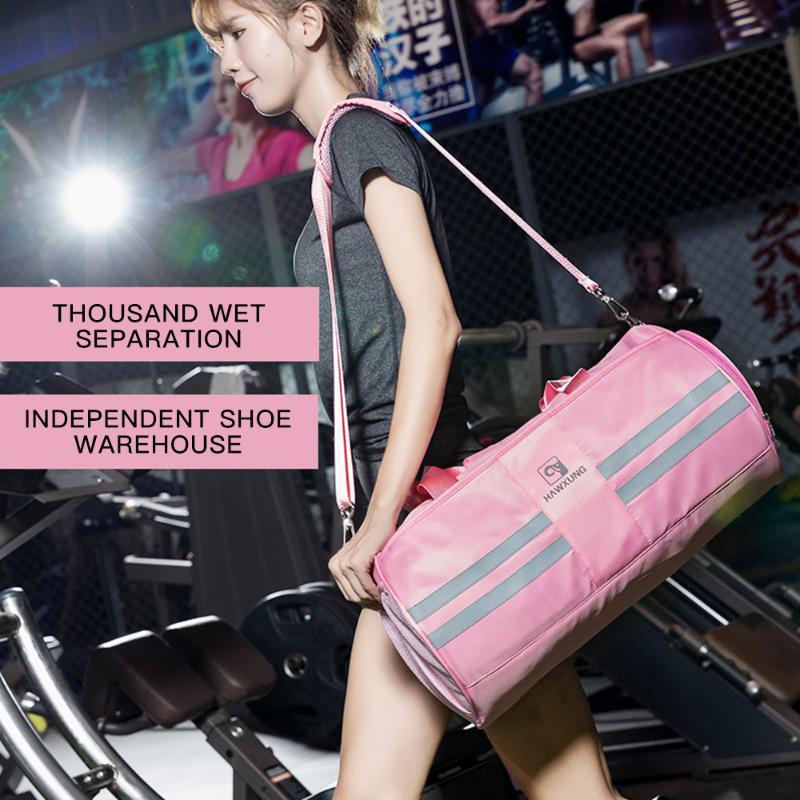 

Travel Bag Nylon Waterproof Gym Pack Independent Shoe Position Luggage Storage Handbag Outdoor Sports Fitness Bags XA242Y