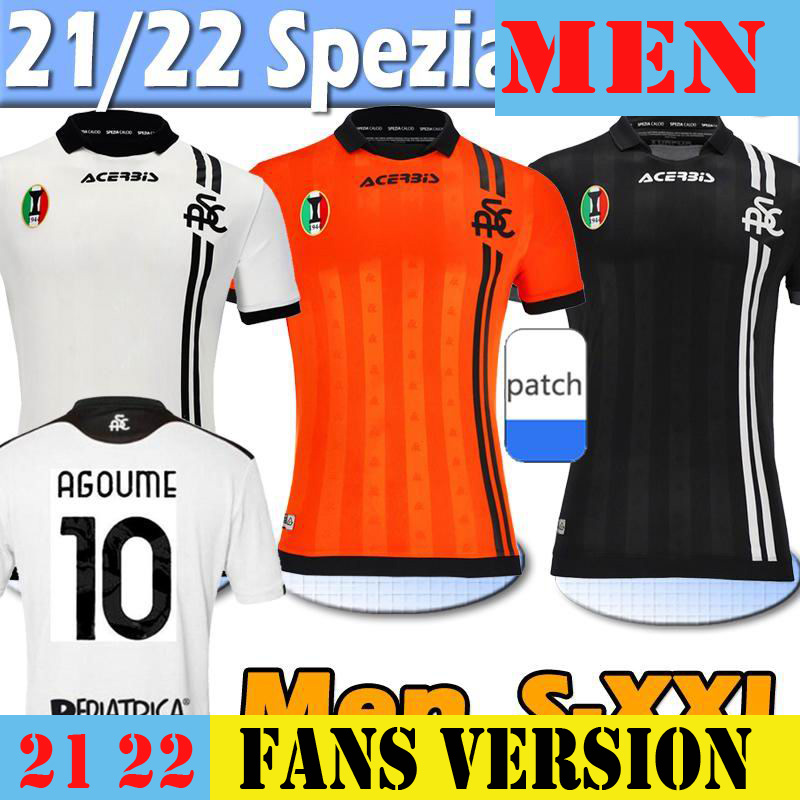 

21 22 Spezia Calcio soccer jerseys home away third 2021 2022 Agudelo POBEGA Agoume Chabot D. Farias FOOTBALL SHIRT uniformS TOP THAILAND 2XL 3XL 4XL 5XL, Home no patch