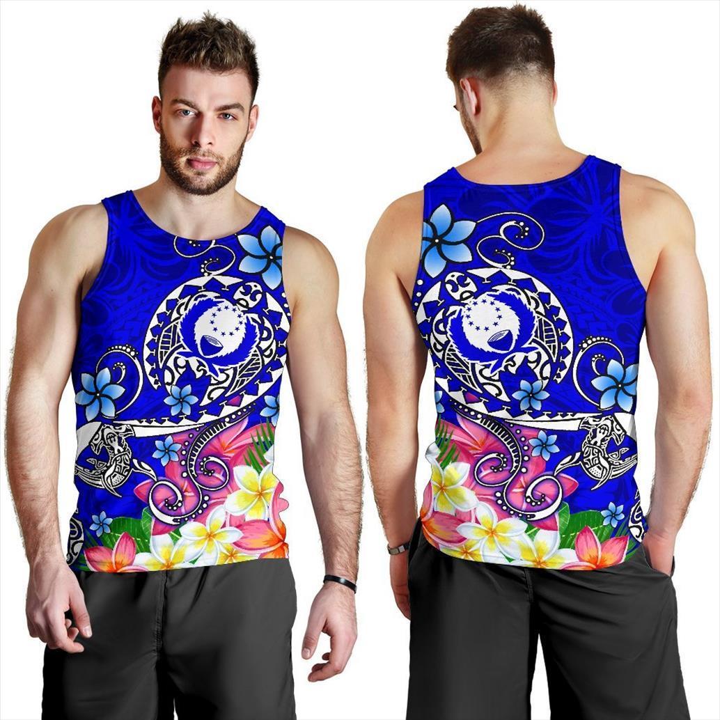 

pohnpei polynesian culture tribe island retro tattoo 3dprint men womem summer harajuku sleeveless tankvest a 4, White;black