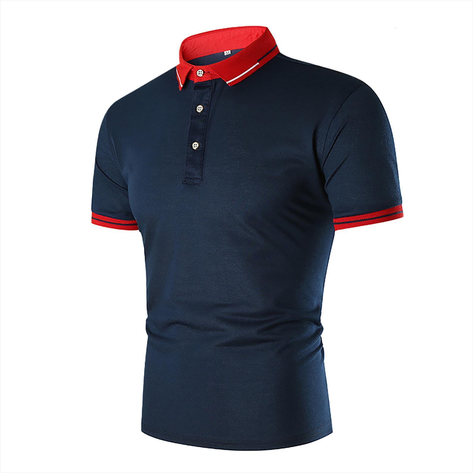 

summer shirt men polos casual social business short sleeved lapel, White;black