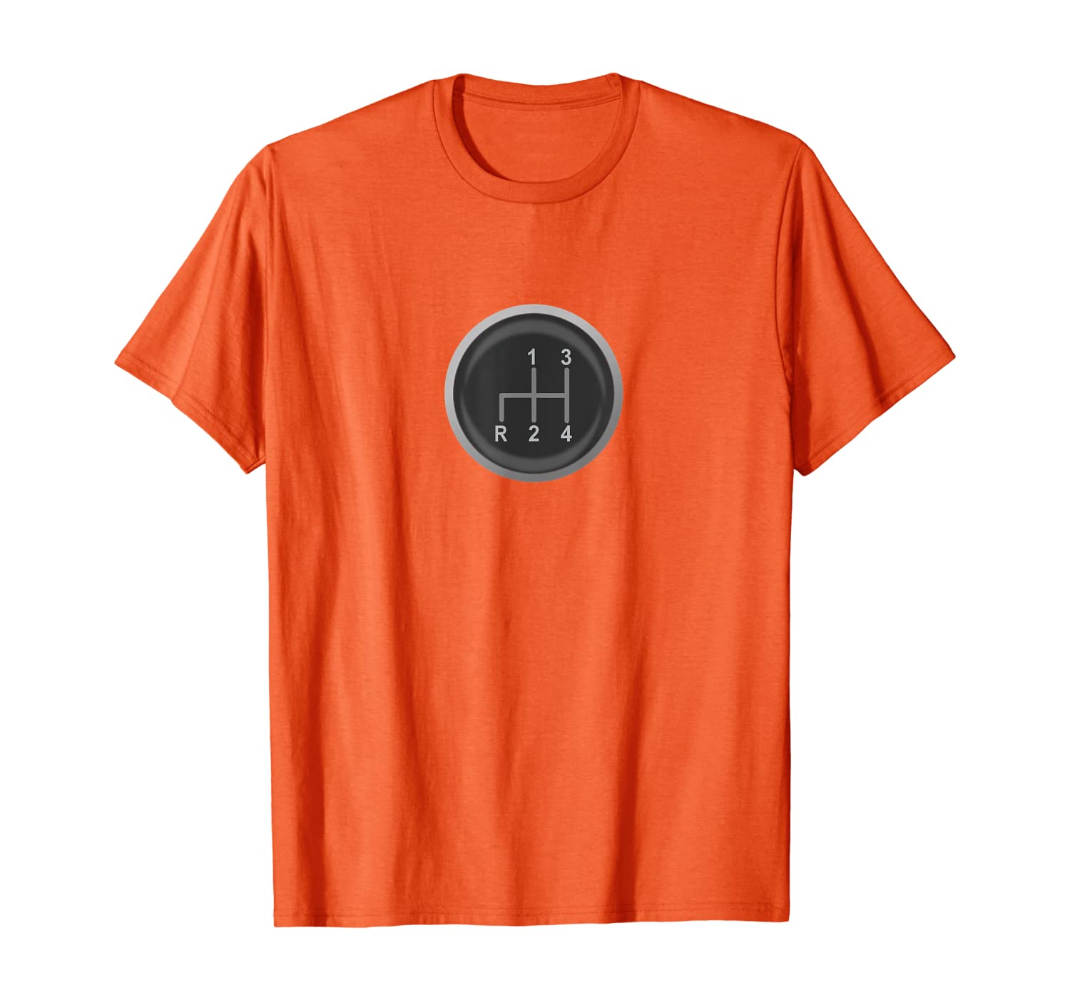 

4 Speed Manual Transmission Shift Pattern T-shirt Car Buff, White;black