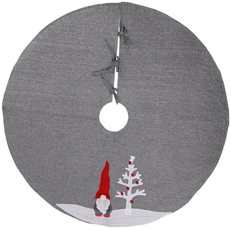 

Christmas Decorations Swedish Gnome Tree Skirt Decor Bottom Floor Mat Cover Xmas Decoration Scene Layout Supplies