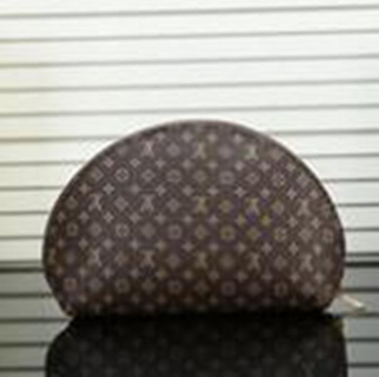 

Lattice make-up wallet shell MINI COIN wash storage simple key bag compact 4-piece set