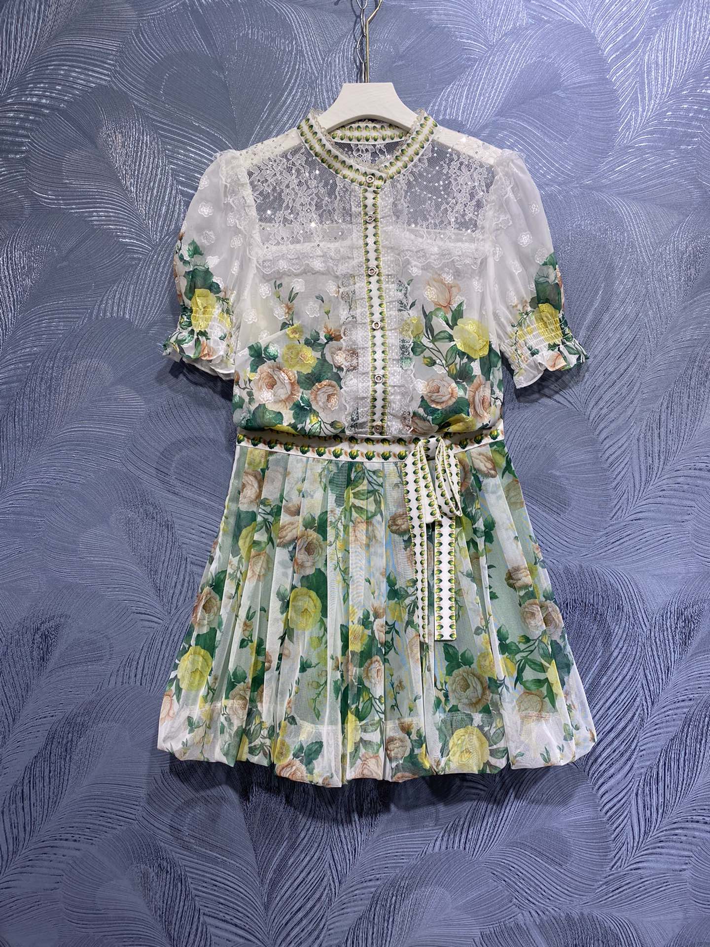 

The European luxury designer created a pair of floral dresses, Multi