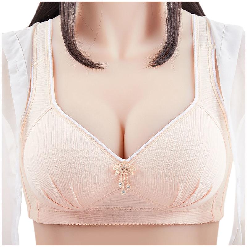 2021 Women'S Seamless Bra No Pad Brassiere Sexy Underwear Chest Sleep