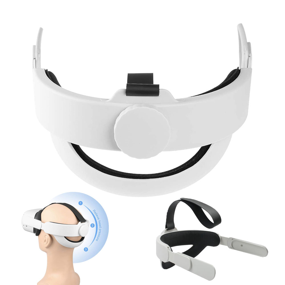 

2021 Adjustable Head Strap for Oculus Quest 2 Elite Strap VR Headset Enhanced Support Comfort in VR Gaming Reduce Head Pressure