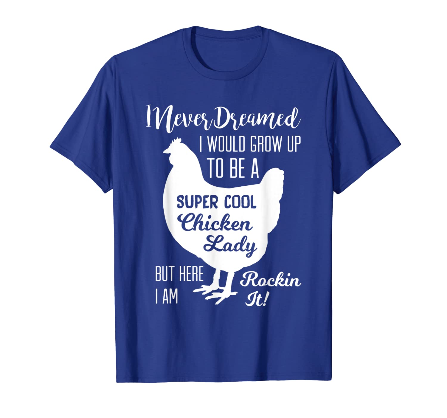 

super cool chicken lady for ladies who love chickens t-shirt, White;black