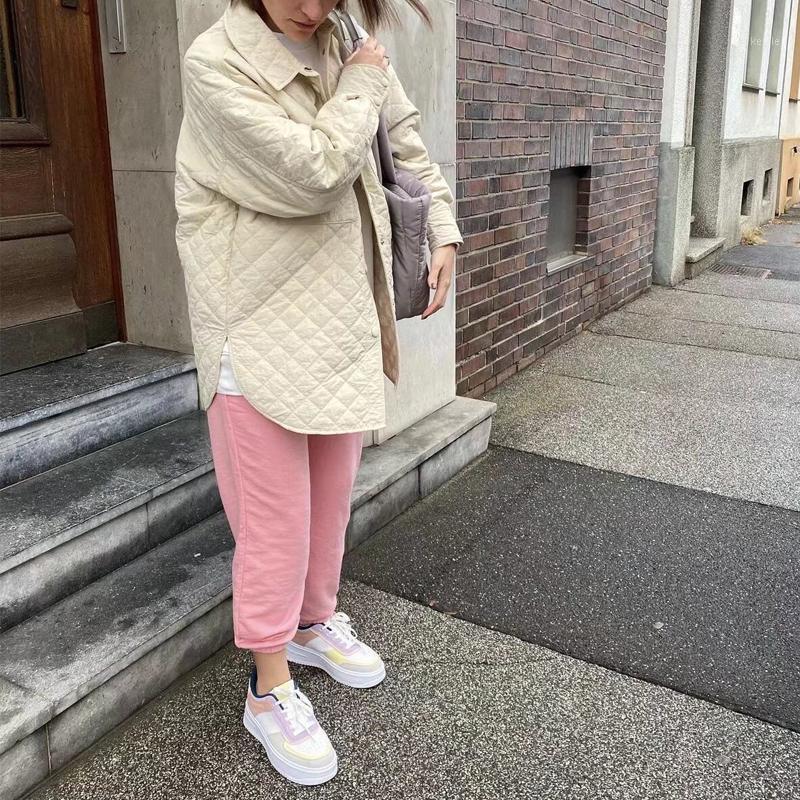 

Women's Jackets Autumn And Winter Casual Solid Color Lapel Long-sleeved Pocket Decorative Jacket, Black;brown