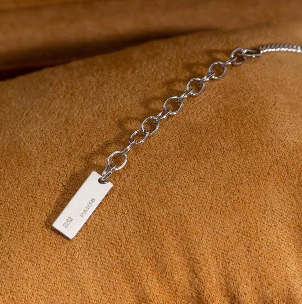 

Top quality charm bracelet with words pendant necklace in two colors plated for women wedding jewelry gift have stamp PS3328A