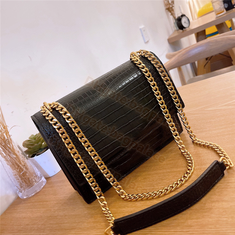 

Top Quality Shoulder Bags Luxurious 2021 Luxury Designer Bag Gold Chain Wholesale Formal Women Ladies Lady Chains Leather Handbags Cross body Clutch Totes Flap 24CM, No bags