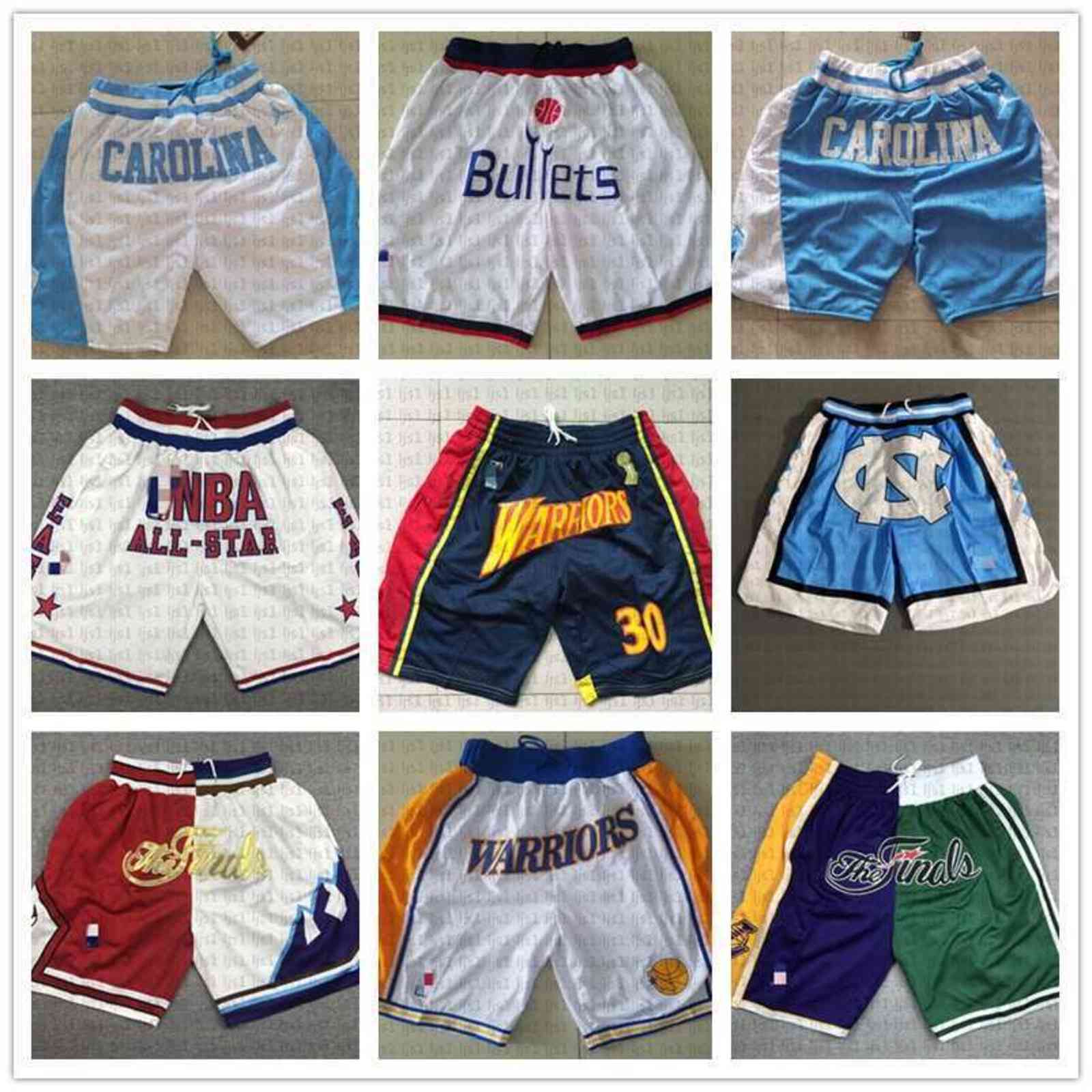 

Mens Cheap Stitched All City Teams Sweatpants Basketball Pocket Shorts Quick Dry Breathable Sports Shorts, Purple