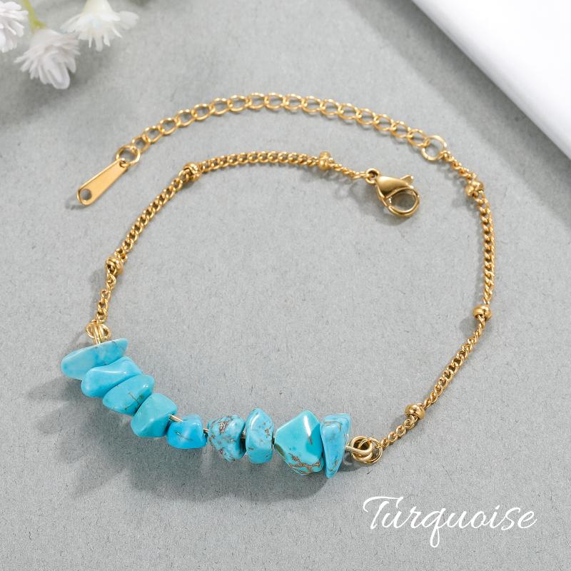 

Beaded, Strands Women's Hand Bracelets Minimalist Dainty Ball Chain Turquoise Paired Jewelry For Couples Christmas Valentine's Day Gifts