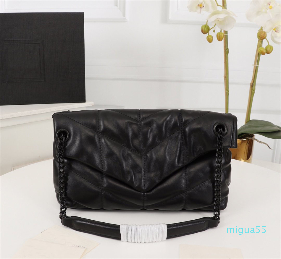 

Luxury designer handbags PUFFER bags chain shoulder bag Quilted Lambskin Handbag High Quality Women Bags, 29x17x11cm