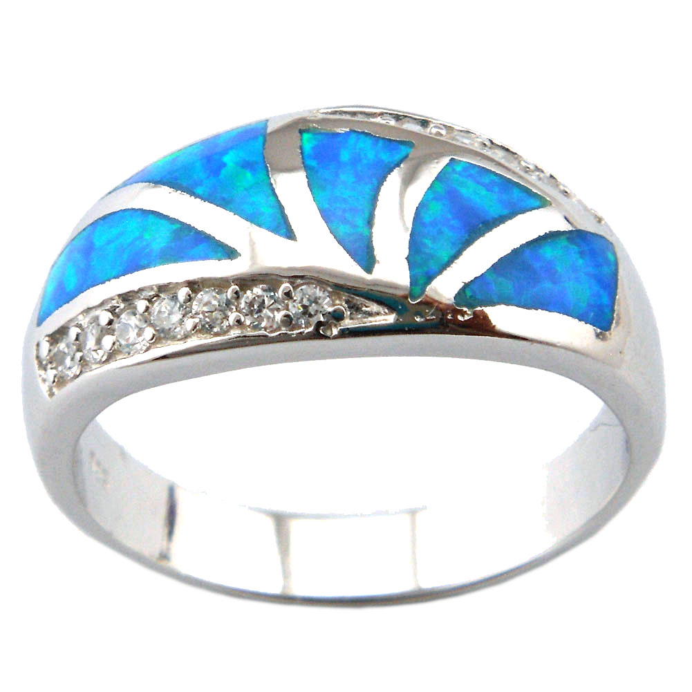 

fire opal rings fashion blue opal rings