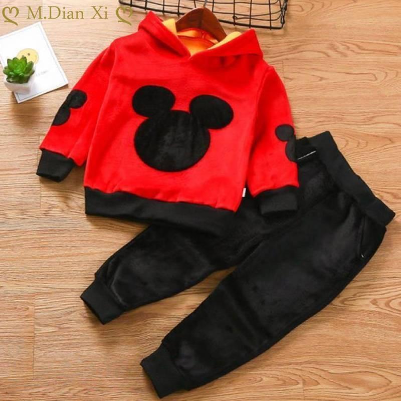 

Clothing Sets Ly Launched Cartoon Boy And Girl Autumn Winter Suits In 2021, Medium Small Suits, 2, Red