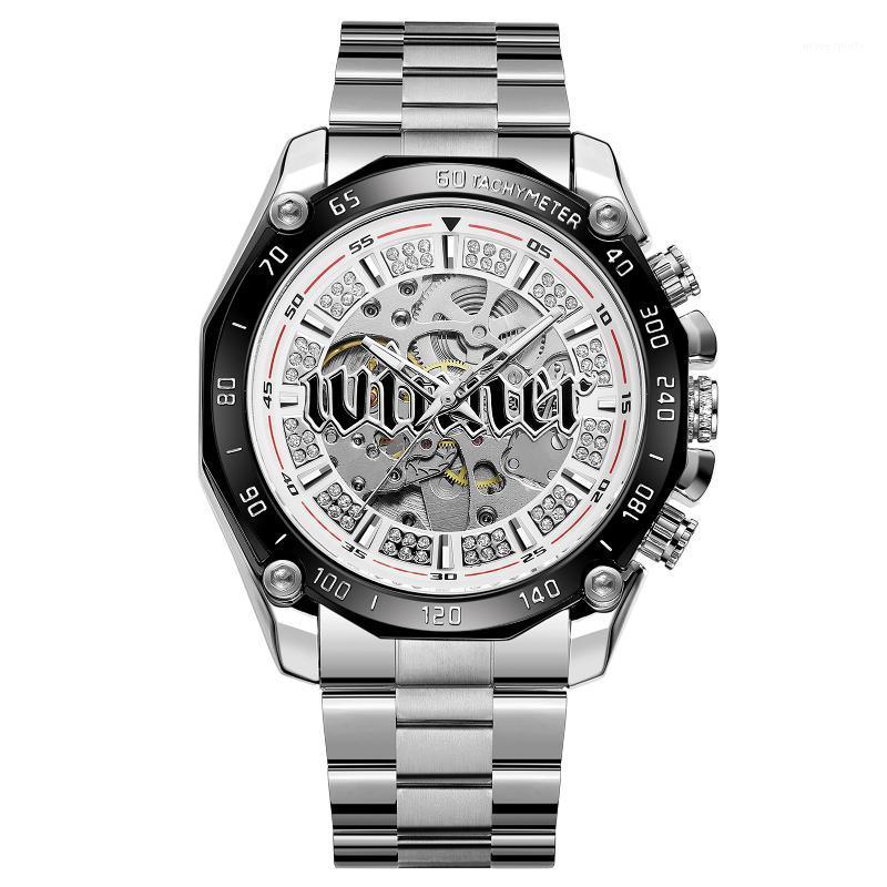 

Wristwatches Men's Watch Mechanical Automatic Self-Winding For Men Stainless Steel Strap Fashion Wristwatch