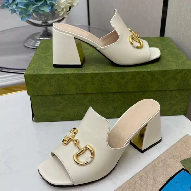 

Designer thick soled heeled shoes Sandals with metal buckle and slippers white fashion sandals summer fairy black womens high he, I need look other product