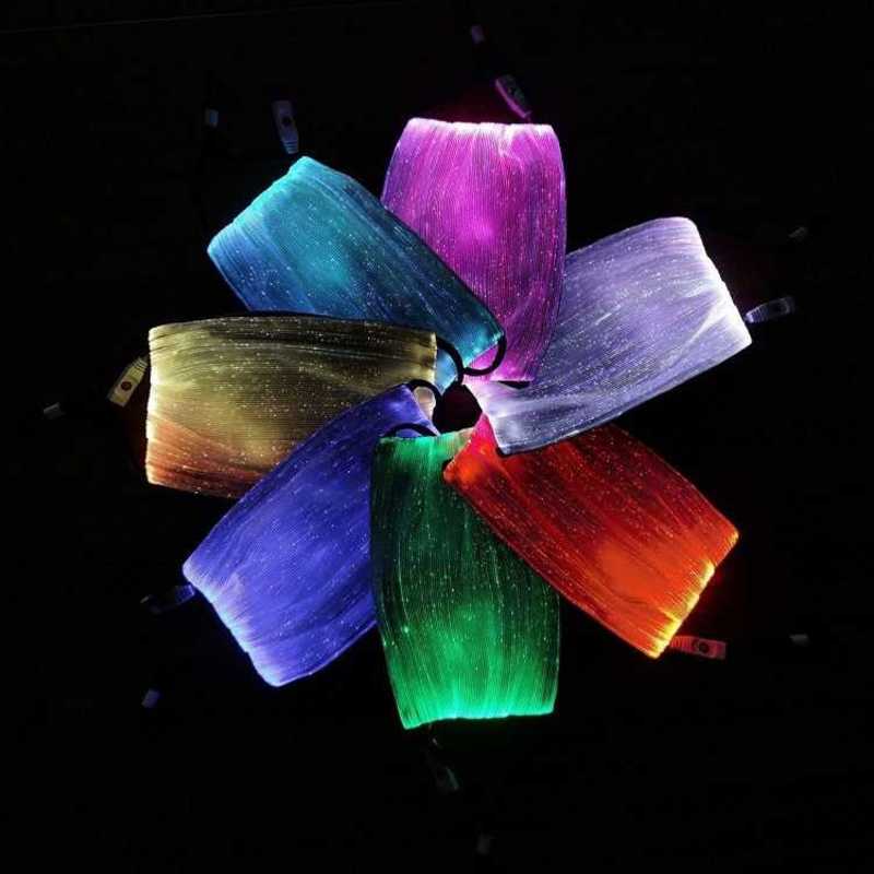 

seven color luminous tiktok led color, mask, optical fiber mask