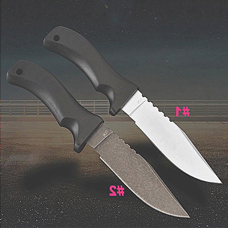 

New Survival Straight Knife DC53 Drop Point Blade Black G10 Handle Fixed Blade Knives With ABS K Sheath Jartu