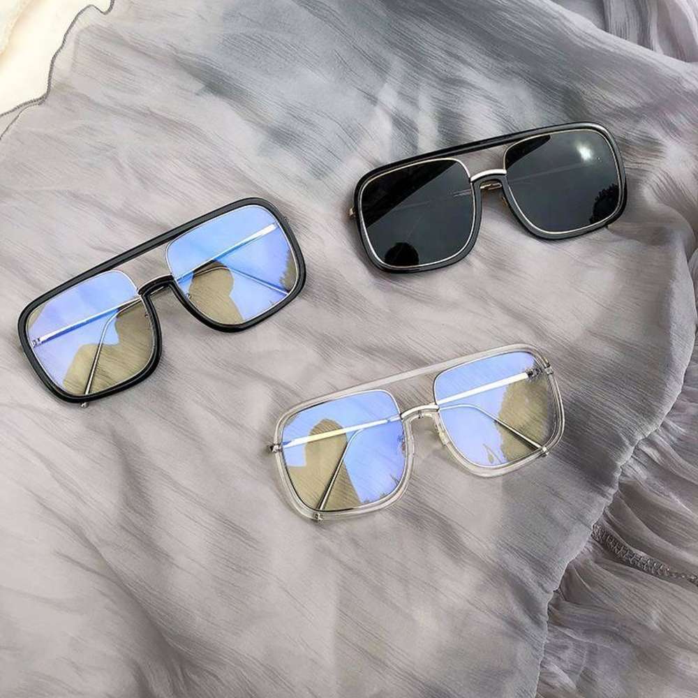 

Glass round face 200 degree myopia for male and female students, White;black