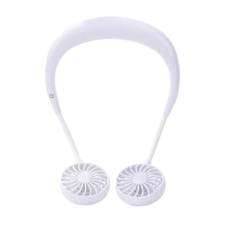 

Hands Free USB Personal Fan, Portable Mini Earphone Design Neck 3-Speed, 360-Degree Adjustment For Sports, Home Office And Electric Fans
