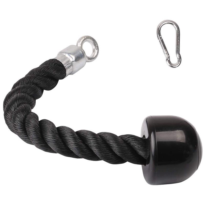 

Accessories Heavy Duty Tricep Pull Down Single Rope With Snap Hook, Fitness Attachment Cable Machine Pulldown For Home Gym