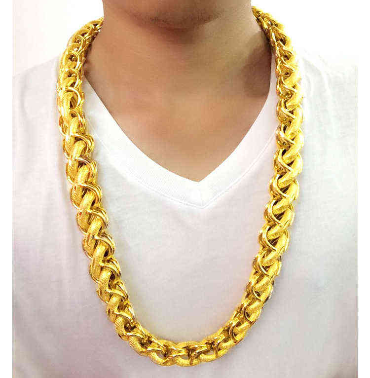 Warranty 26 Inch Thai Craft GOLD Cloning Imitation Necklace 10 Baht Grade A+ 