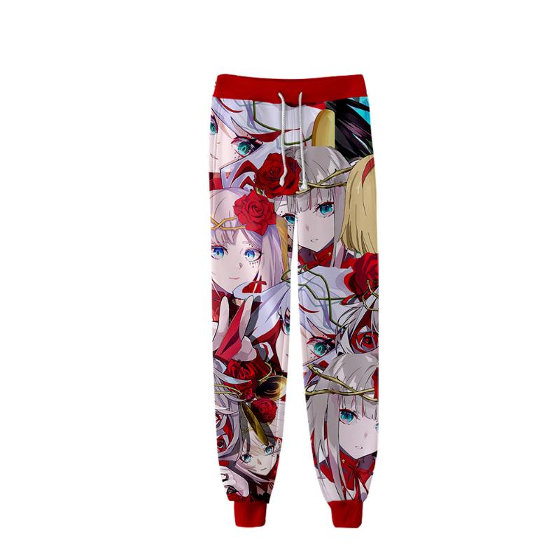 

Men's Pants 2022 Takt Op. Trousers Anime Print Men Women Streetwear Threaded Comfortable Sweatpants Harajuku Bunched Leg, Black