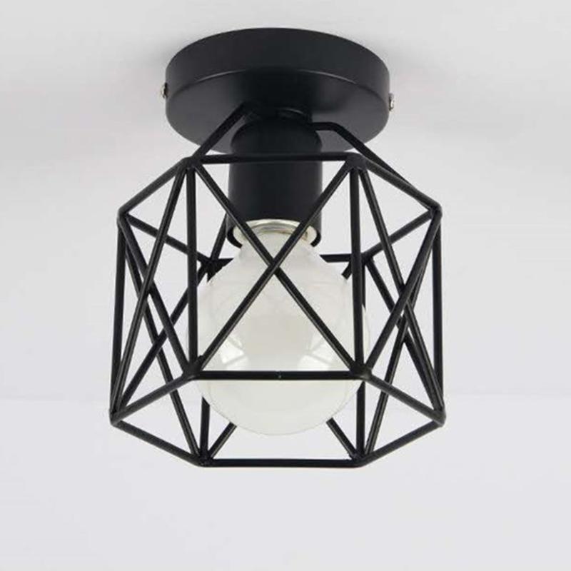 

Lamp Covers & Shades Industrial Retro Vintage Metal Cage Aisle Antique Light Decoration Cafe Bar Chandelier Home Without Bulb