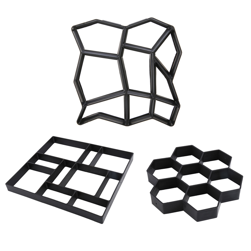 

Garden Buildings Walk Path Maker Mold Walkway Yard Patio Decoration Reusable Pavement Paving Paver Stepping Stone Mould Concrete Block Forms Molds