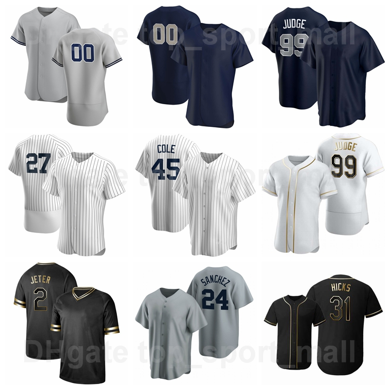 

Baseball 99 Aaron Judge Jersey 45 Gerrit Cole 26 DJ LeMahieu 59 Luke Voit 25 Gleyber Torres Team Navy Blue White Grey Black, Kids