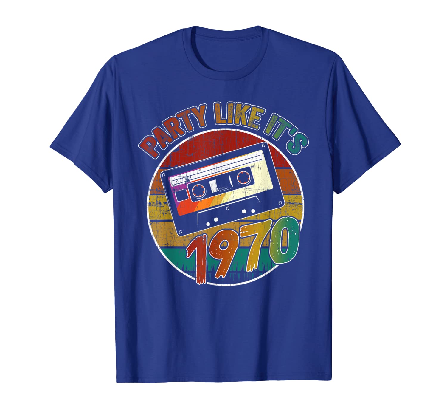 

Party like it's 1970 T-Shirt Retro Vintage Disco Groovy Gift, White;black