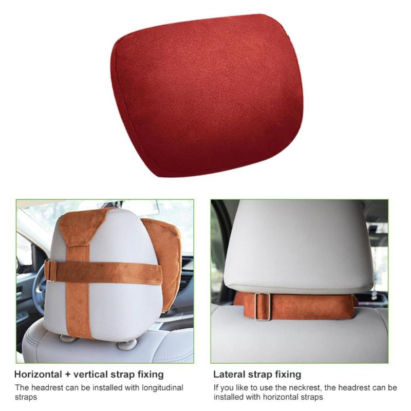 

Seat Cushions 1pcs Car Neck Pillow Breathable Interior Accessories Head Support Soft Headrest For Comefortable