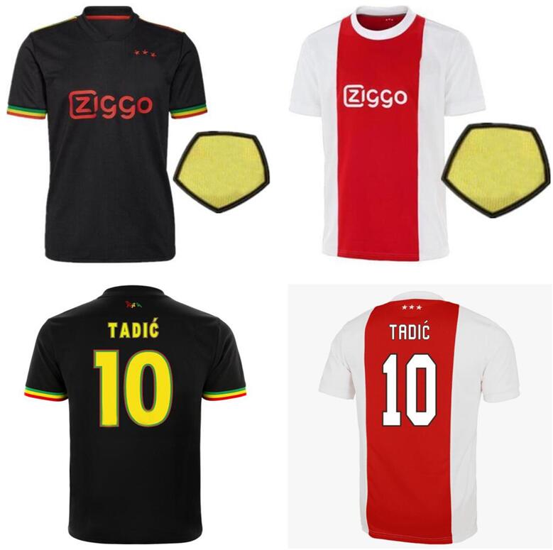 

21 22 TADIC Soccer Jersey BERGHUIS HALLER Third black Kit BLIND PROMES NERES CRUYFF KLAASSEN, 21/22 home