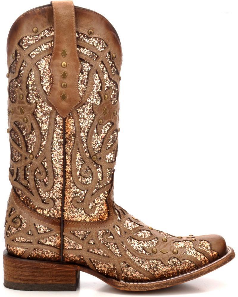 

Boots WOMEN'S ORIX GLITTER INLAY & STUDDED COWGIRL - SQUARE TOE1, Blown