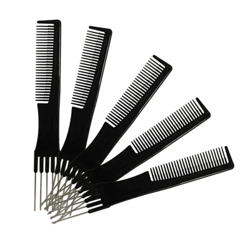 

Hair Brushes 5pcs Professional Steel Needle Fork Comb Insert Hairdressing Styling Tool
