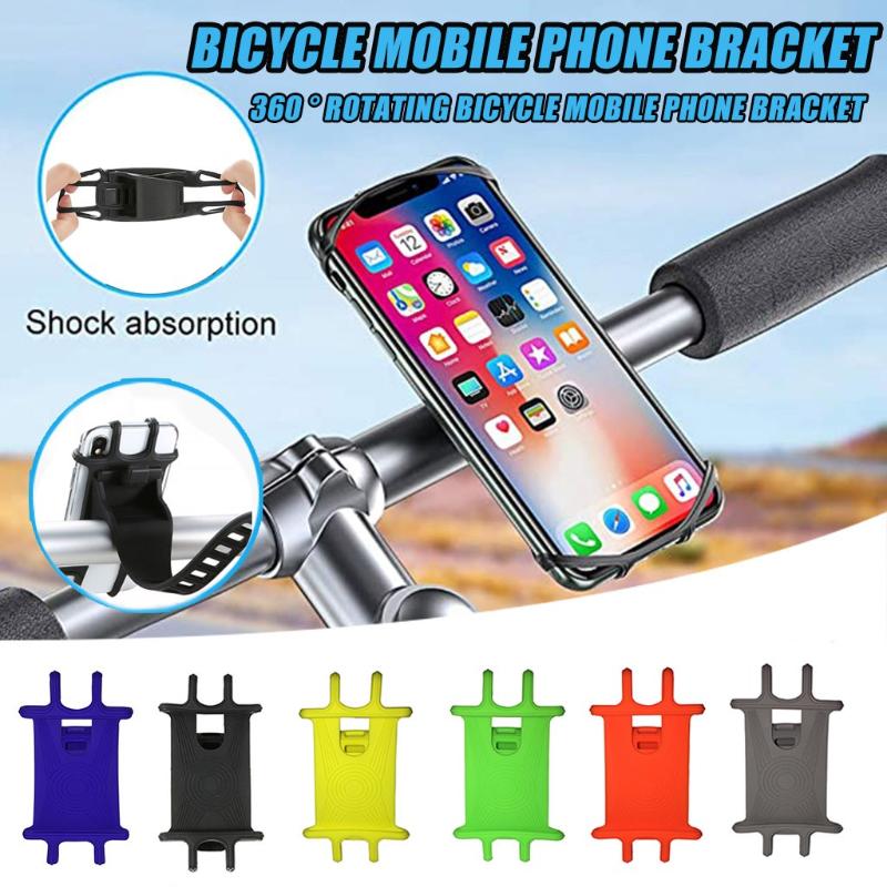 

Cell Phone Mounts & Holders 2Pcs Silicone Bicycle Holder For 11 Pro Max 6 7 8 Plus X Xr Xs Mobile Mount Band Bike GPS Clip Universal
