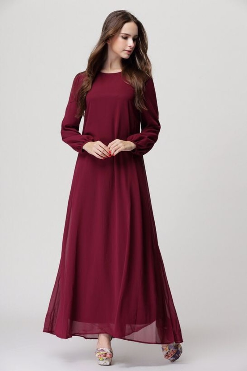 

Turkey Muslim Abaya Dress Women Lace-up Chhiffon A-line Hijab Dresses Islamic Moroccan Kaftan Modest Elbise Jubah Vestidos 2021