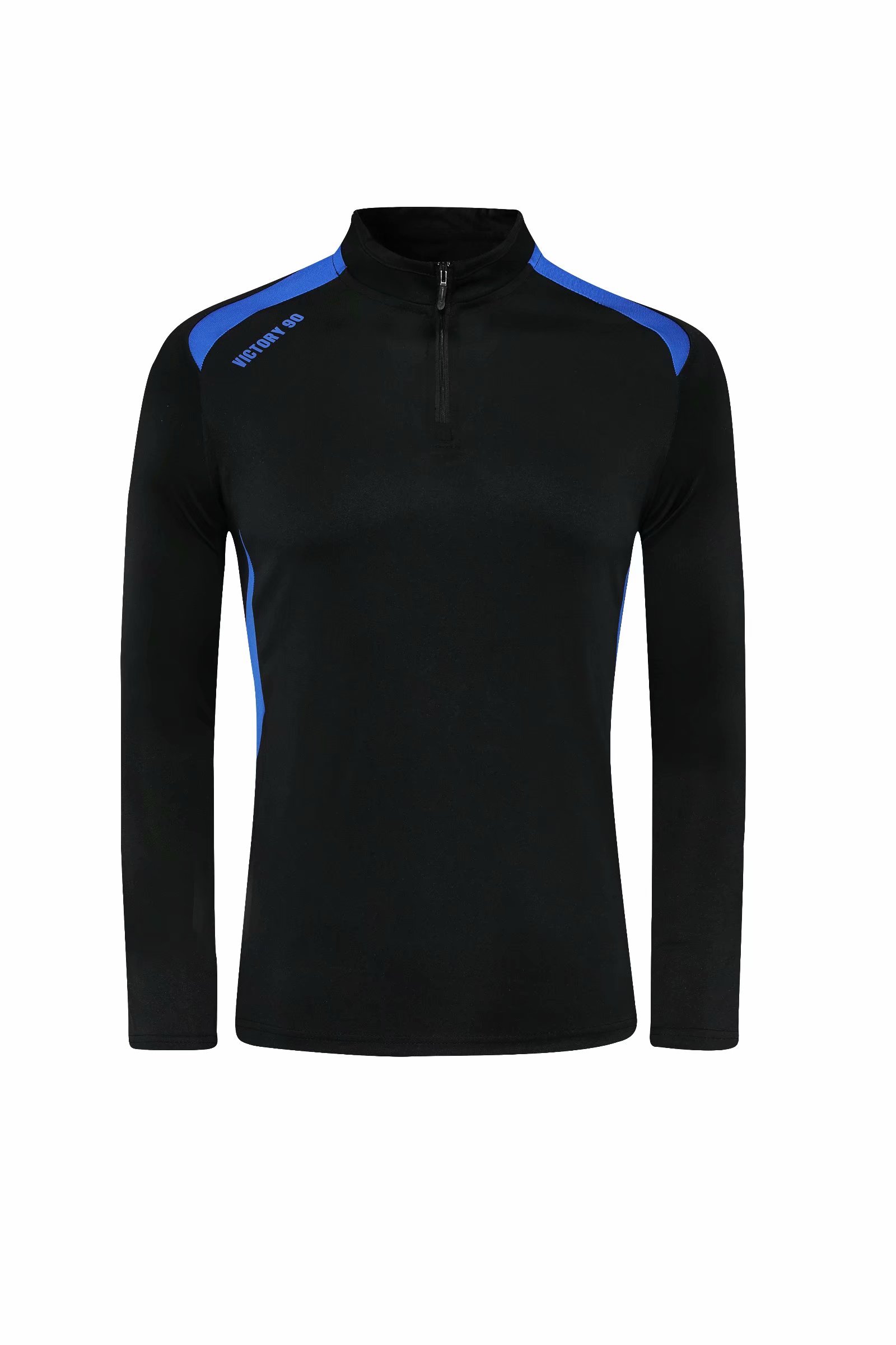 

#012 Can be customized soccer Tracksuit Track kit running jacket chandal training suits sports wear And trousers, Black