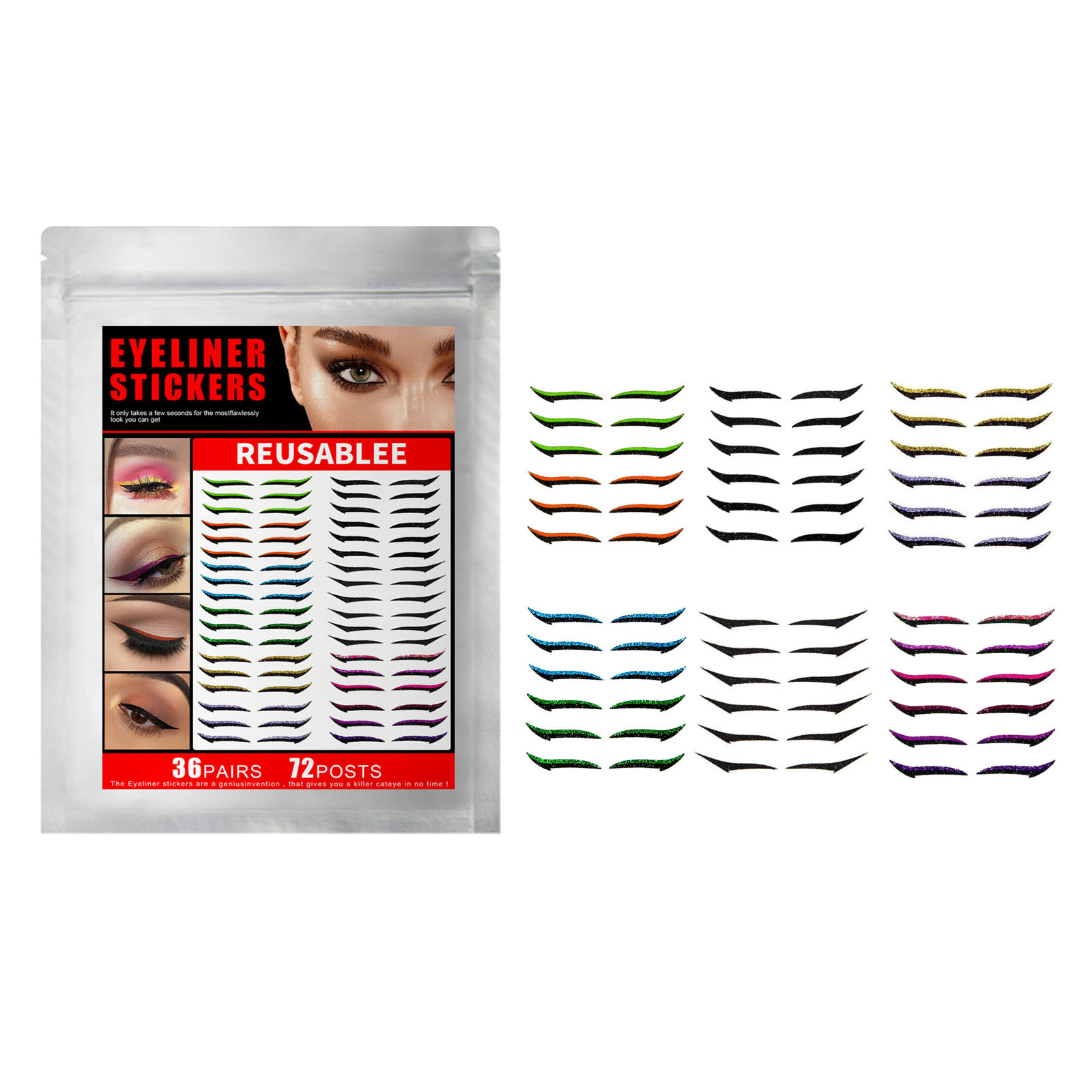 Free freight EELHOE Fashion natural eye makeup waterproof eyeliner prom smoky makeup-image-748627737